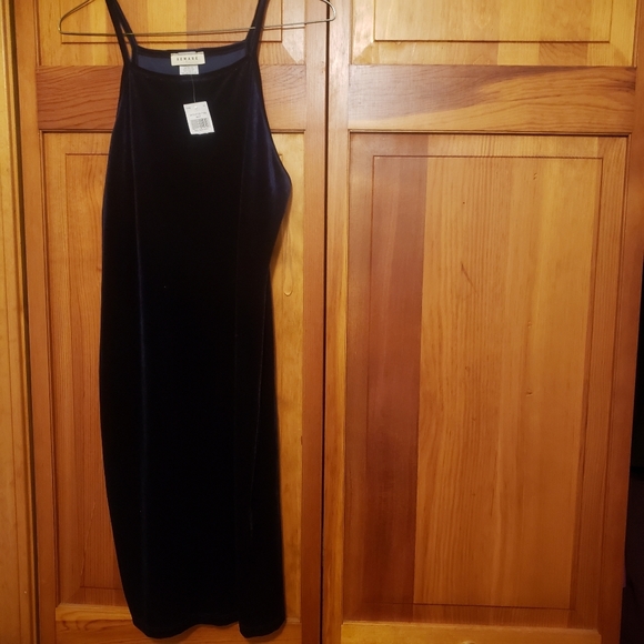 Blue Velvet Evening Gown | Large | Boutique - Picture 5 of 5